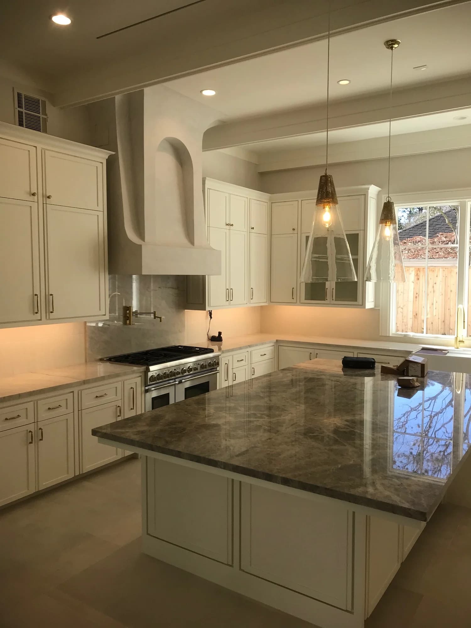 Kitchen pendants and under-cabinet lighting